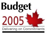 Federal Budget 2005 logo