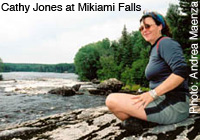 Cathy Jones at Mikiami Falls