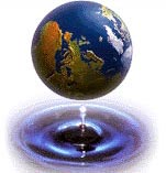 Earth as a water drop
