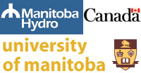 MB hydro, Canadian Government and U of MB logos